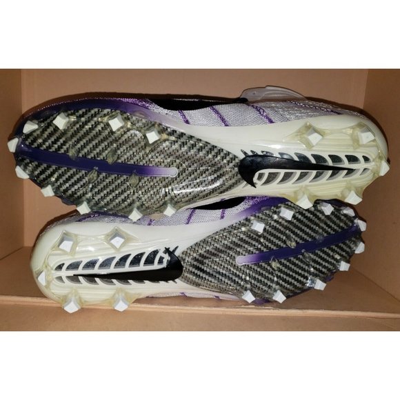 NIKE VAPOR UNTOUCHABLE 3 ELITE  FOOTBALL WHITE/PURPLE MEN\'S SIZE 13.5 NEW